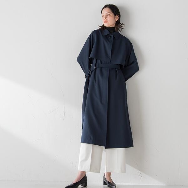 ラエフ（la．f．．．）/レジェールオックストレンチコート《洗濯機で洗える》