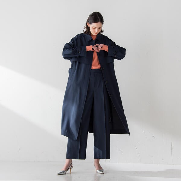 ラエフ（la．f．．．）/レジェールオックストレンチコート《洗濯機で洗える》