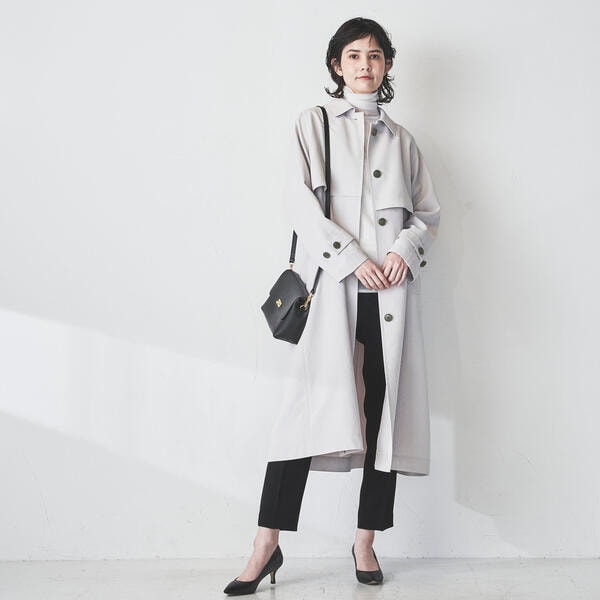 ラエフ（la．f．．．）/レジェールオックストレンチコート《洗濯機で洗える》