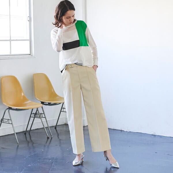 ラエフ（la．f．．．）/レジェールオックスワイドパンツ《洗濯機で洗える》