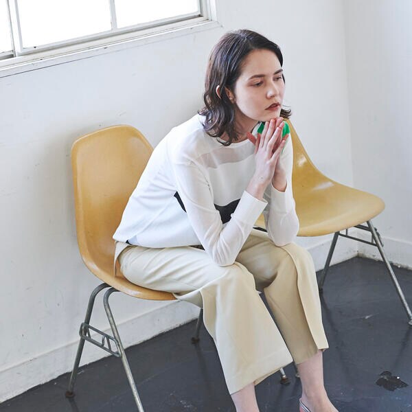 ラエフ（la．f．．．）/レジェールオックスワイドパンツ《洗濯機で洗える》