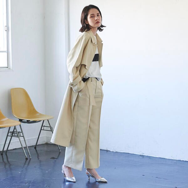 ラエフ（la．f．．．）/レジェールオックスワイドパンツ《洗濯機で洗える》