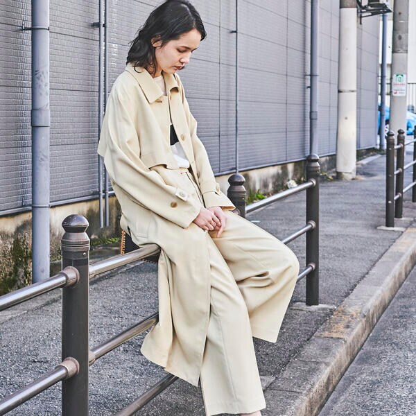 ラエフ（la．f．．．）/レジェールオックスワイドパンツ《洗濯機で洗える》