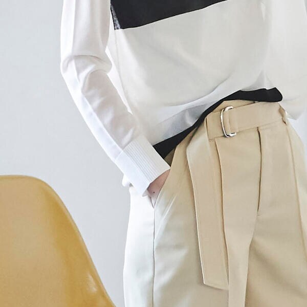 ラエフ（la．f．．．）/レジェールオックスワイドパンツ《洗濯機で洗える》