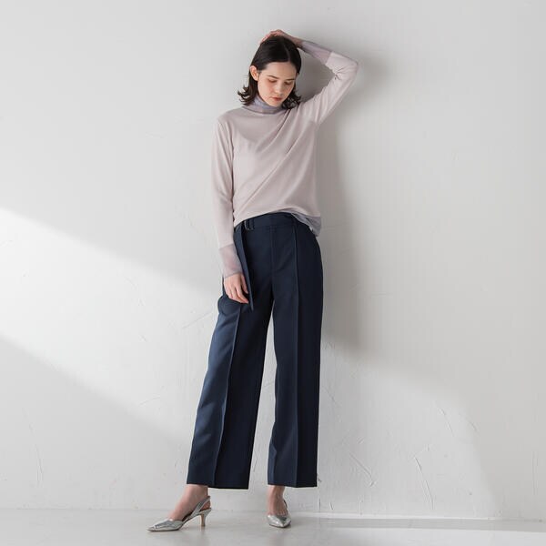 ラエフ（la．f．．．）/レジェールオックスワイドパンツ《洗濯機で洗える》