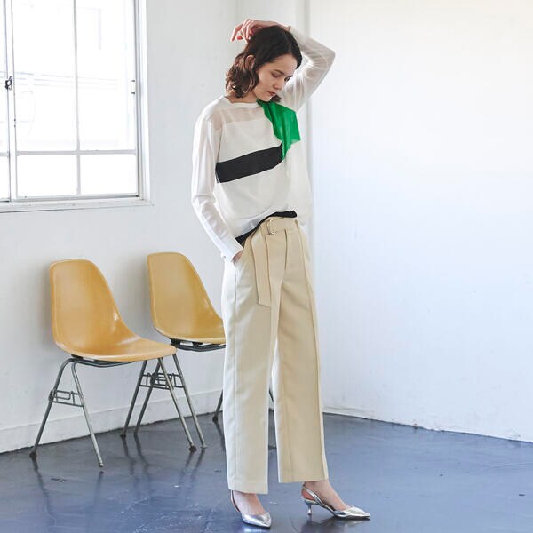 【NEW】ラエフ/カラーブロッキングニット《手洗い可能》