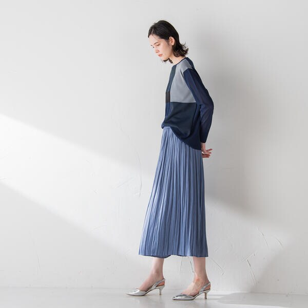 【NEW】ラエフ/カラーブロッキングニット《手洗い可能》