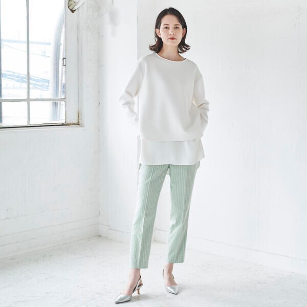 ラエフ（la．f．．．）/シャークチェックパンツ《洗濯機で洗える》