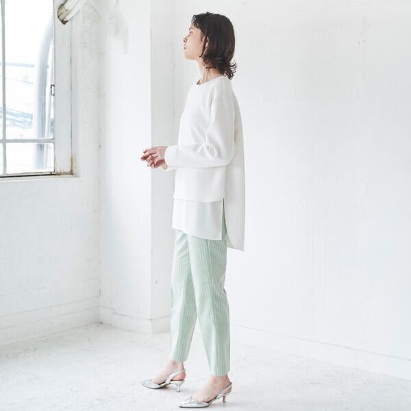 ラエフ（la．f．．．）/シャークチェックパンツ《洗濯機で洗える》