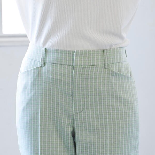 ラエフ（la．f．．．）/シャークチェックパンツ《洗濯機で洗える》