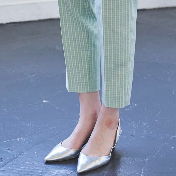 ラエフ（la．f．．．）/シャークチェックパンツ《洗濯機で洗える》