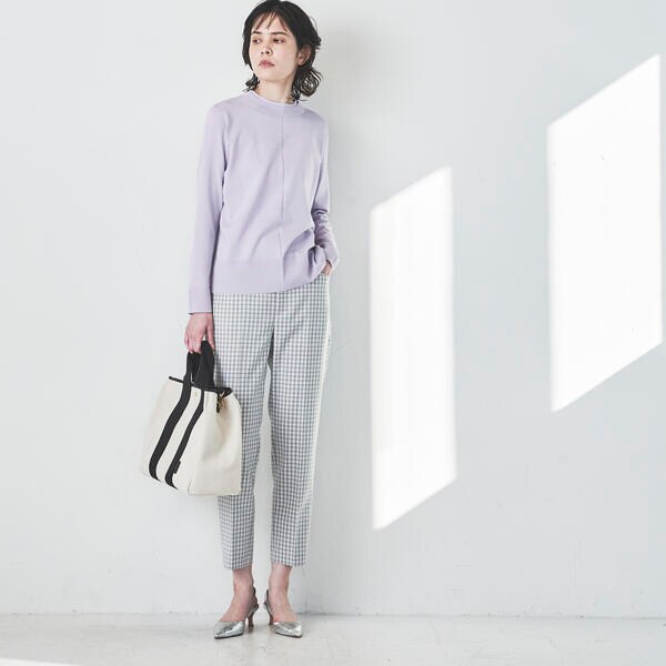 ラエフ（la．f．．．）/シャークチェックパンツ《洗濯機で洗える》