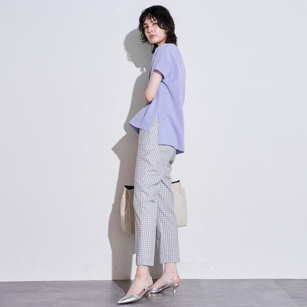 ラエフ（la．f．．．）/シャークチェックパンツ《洗濯機で洗える》