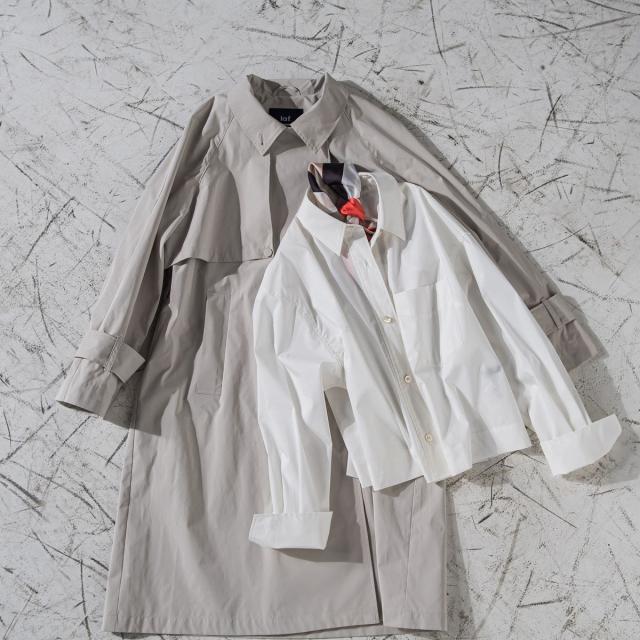 ラエフ（la．f．．．）/トレンチ風デザインリサイクルアーティローザコート≪洗濯機で洗える/撥水加工≫