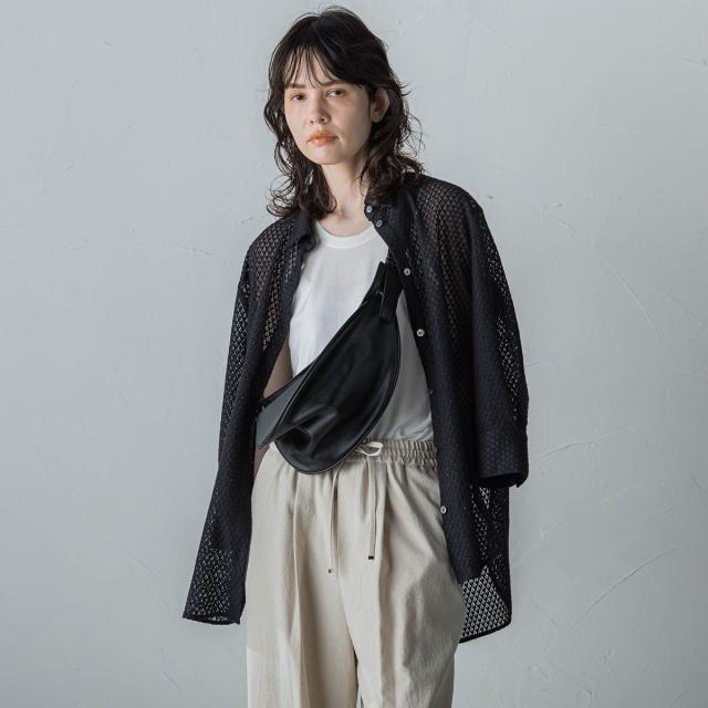 ラエフ（la．f．．．）/格子レースシャツ≪洗濯機で洗える≫