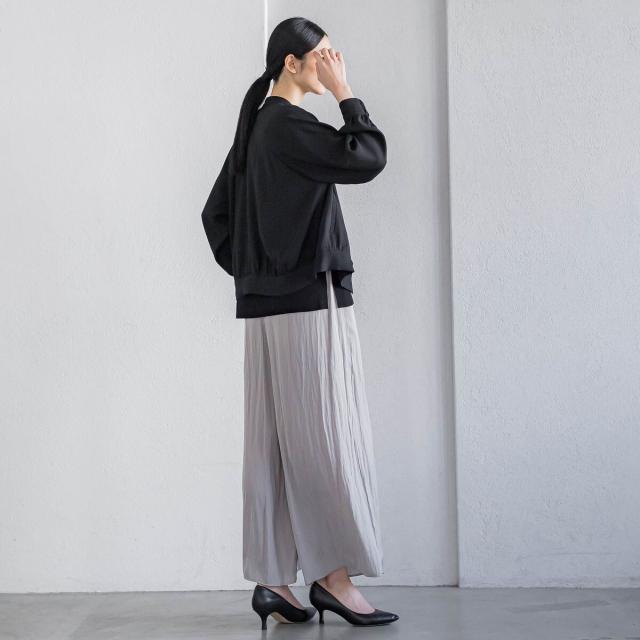 ラエフ（la．f．．．）/バックサテンジョーゼットジャケット≪洗濯機で