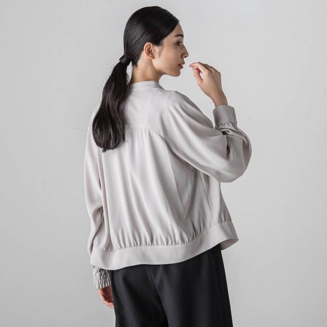 ラエフ（la．f．．．）/バックサテンジョーゼットジャケット≪洗濯機で