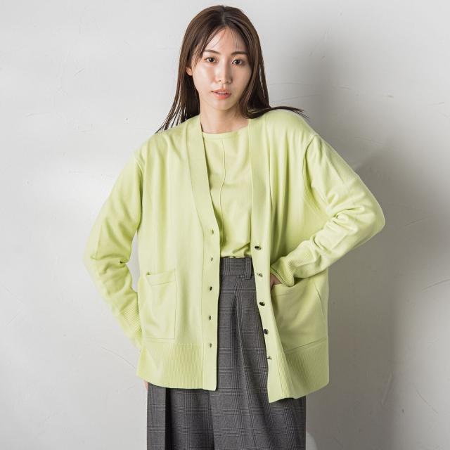 ラエフ（la．f．．．）/【カタログ掲載】EMPIRE Vネックカーディガン≪手洗い可能≫の通販は