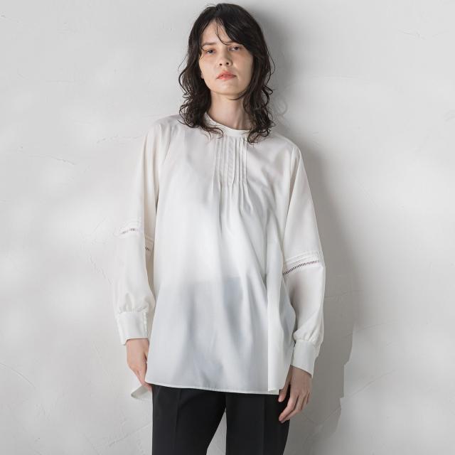 ラエフ（la．f．．．）/フルダルスパンマイクロピーチブラウス≪洗濯機で洗える≫の通販は 9,405円