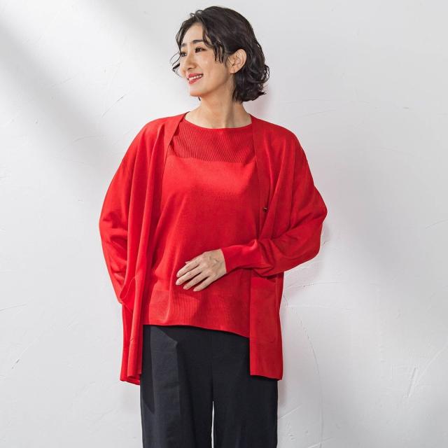 ラエフ（la．f．．．）/ニットカーディガン≪手洗い可能≫