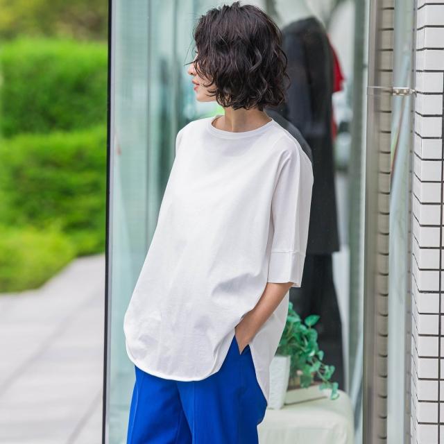 ラエフ（la．f．．．）/【biyori】ビッグシルエットTシャツ≪手洗い可能≫