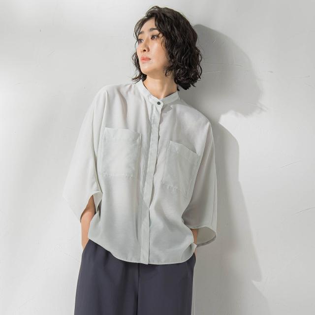 ラエフ（la．f．．．）/シアーバンブーブラウス≪洗濯機で洗える≫_14