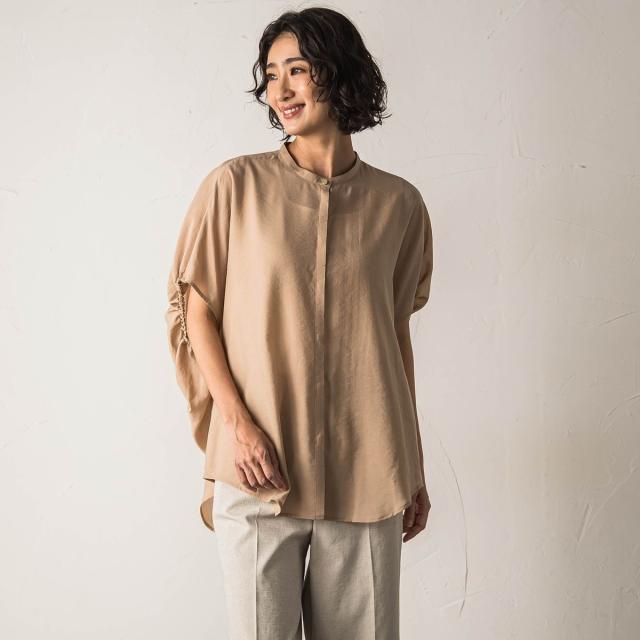 ラエフ（la．f．．．）/【biyori】”さらり、ふわり”自然体でいられる上品ブラウス《手洗い可能》