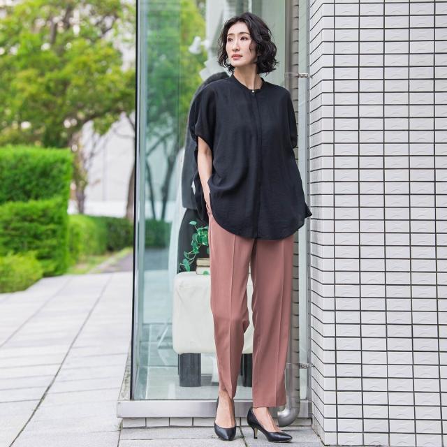 ラエフ（la．f．．．）/【biyori】”さらり、ふわり”自然体でいられる上品ブラウス《手洗い可能》