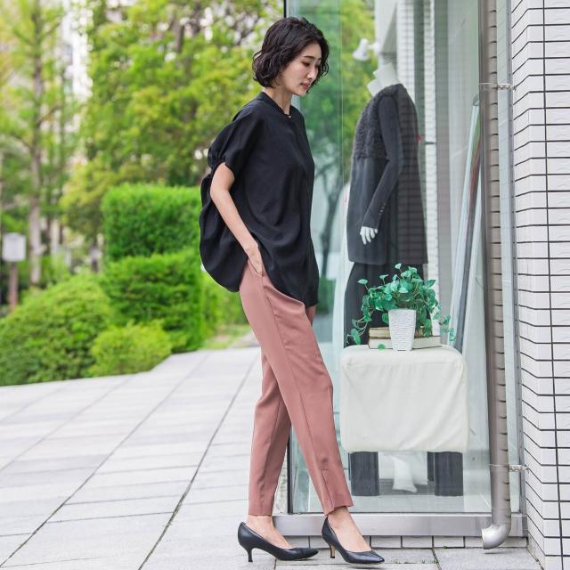 ラエフ（la．f．．．）/【biyori】”さらり、ふわり”自然体でいられる上品ブラウス《手洗い可能》