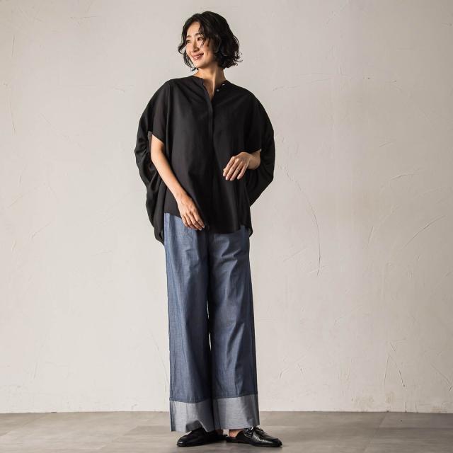 ラエフ（la．f．．．）/【biyori】”さらり、ふわり”自然体でいられる上品ブラウス《手洗い可能》