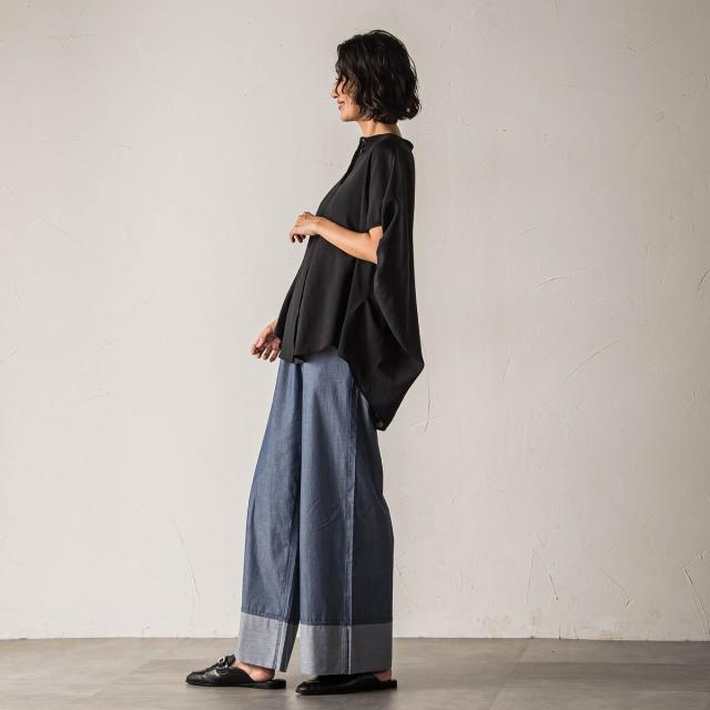 ラエフ（la．f．．．）/【biyori】”さらり、ふわり”自然体でいられる上品ブラウス《手洗い可能》