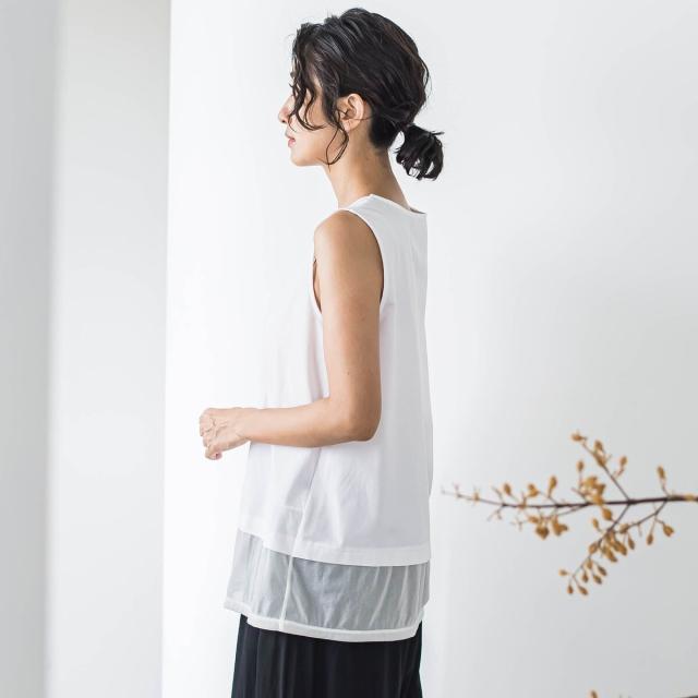 ラエフ（la．f．．．）/切り替えタンク≪洗濯機で洗える≫