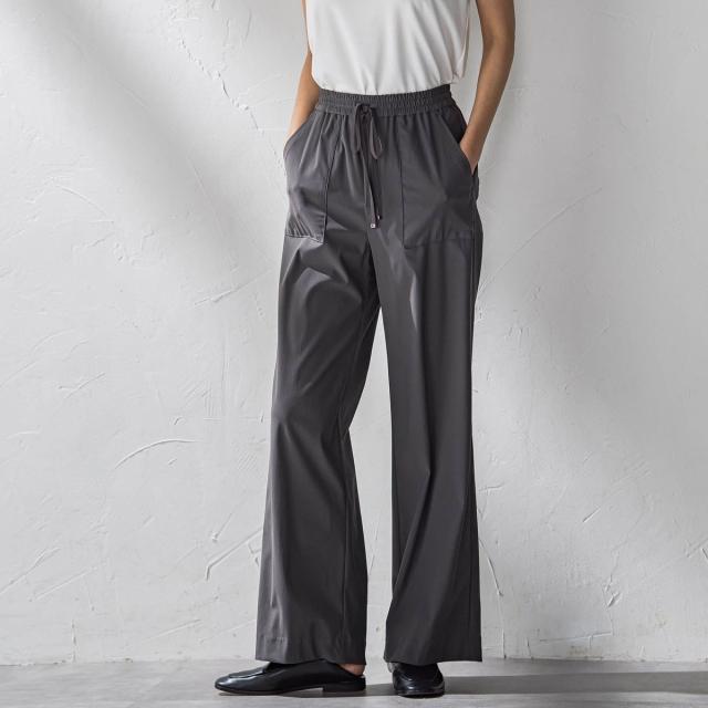 ラエフ（la．f．．．）/【WEB限定】ハイテンションワイドパンツ≪洗濯機で洗える≫