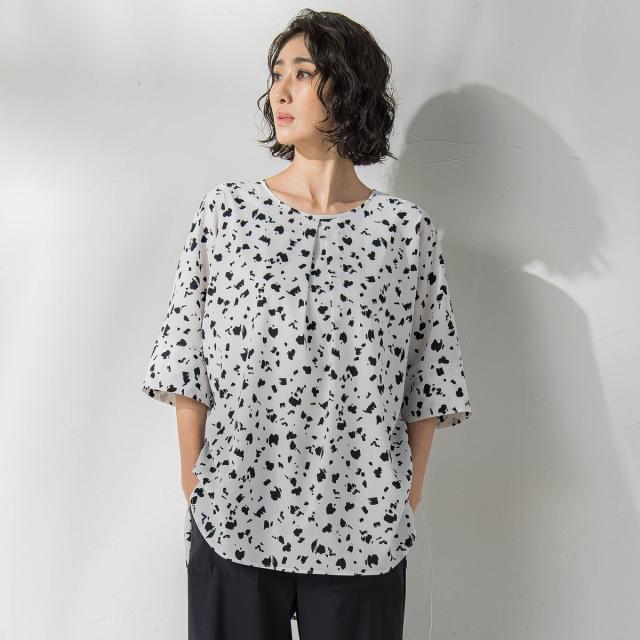 ラエフ（la．f．．．）/アニマルブラウス≪洗濯機で洗える≫