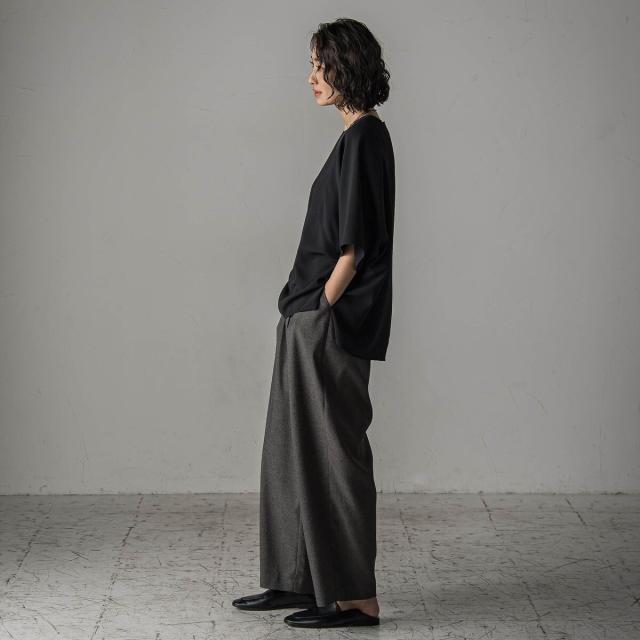 旅楽シリーズ/極】メランジツイルブラウス≪洗濯機で洗える≫ la.f