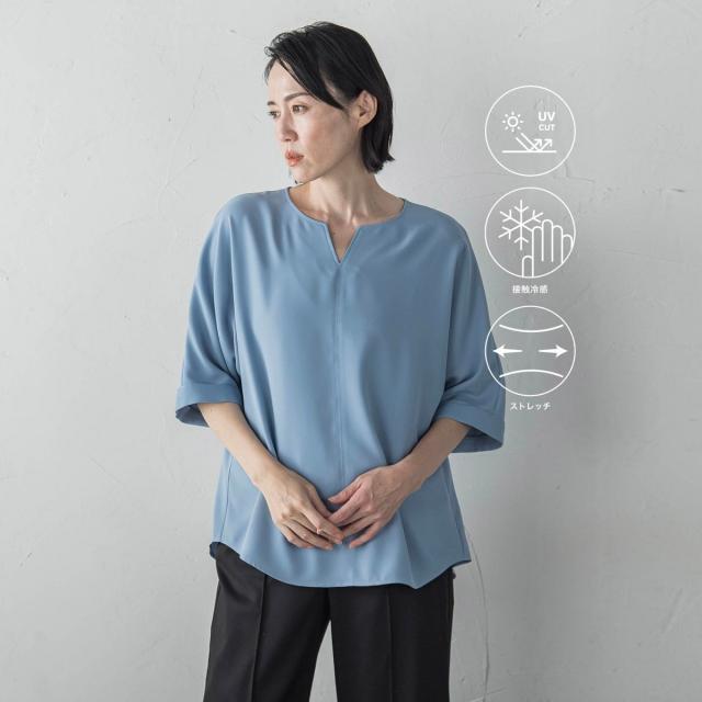 ラエフ（la．f．．．）/ジョーゼットブラウス≪洗濯機で洗える≫