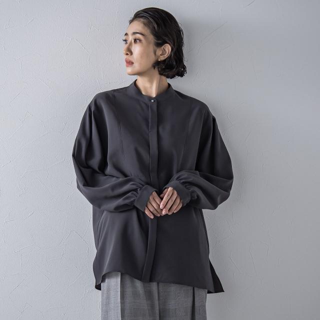 ラエフ（la．f．．．）/”とろみ素材で着心地抜群”フィネスボイルブラウス≪洗濯機で洗える≫