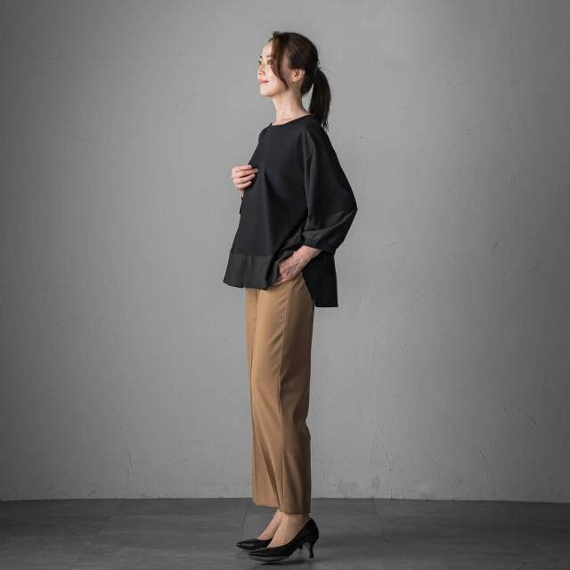 ラエフ（la．f．．．）/スムースシフォンカットソー≪洗濯機で洗える