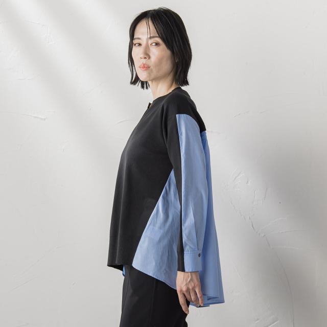 ラエフ（la．f．．．）/バックギャザー切り替えニット≪手洗い可能≫_2