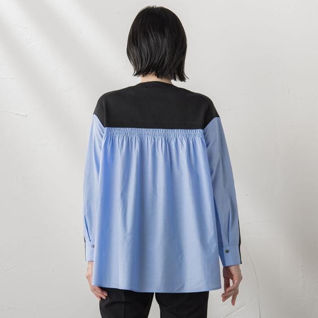 ラエフ（la．f．．．）/バックギャザー切り替えニット≪手洗い可能≫_3