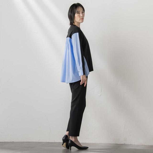 ラエフ（la．f．．．）/バックギャザー切り替えニット≪手洗い可能≫_8