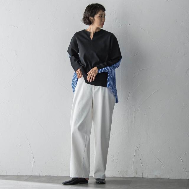 ラエフ（la．f．．．）/バックギャザー切り替えニット≪手洗い可能≫_15