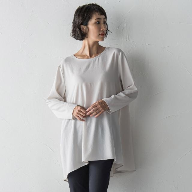 ラエフ（la．f．．．）/”Tシャツ感覚で着られる”ジョーゼットブラウス≪洗濯機で洗える≫_1