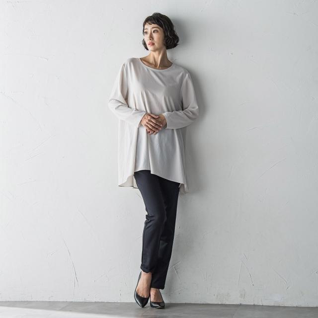 ラエフ（la．f．．．）/”Tシャツ感覚で着られる”ジョーゼットブラウス≪洗濯機で洗える≫_15