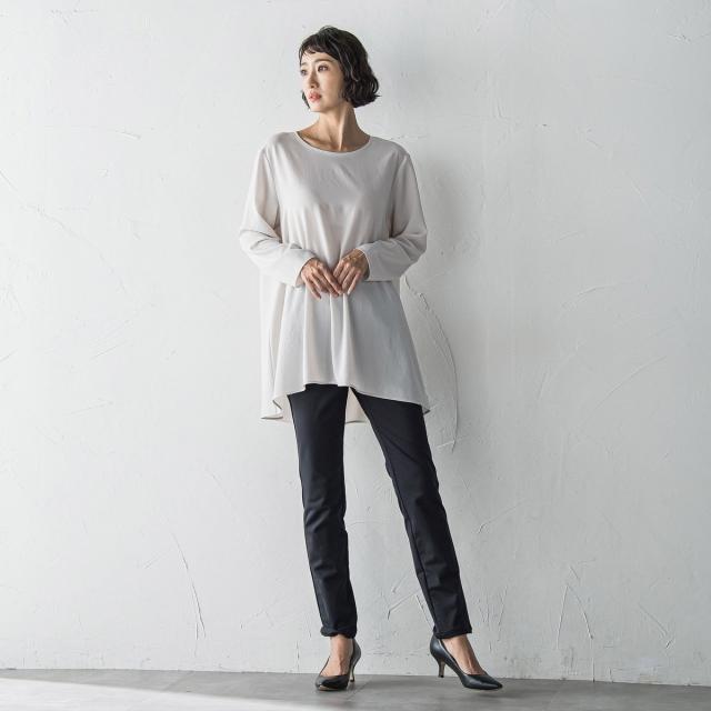 ラエフ（la．f．．．）/”Tシャツ感覚で着られる”ジョーゼットブラウス≪洗濯機で洗える≫_16