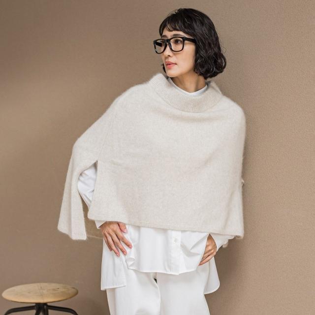 ラエフ（la．f．．．）/【biyori】ケープニット≪手洗い可能≫