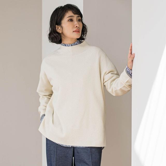 ラエフ（la．f．．．）/”やさしさに包まれる”極上ウールニット