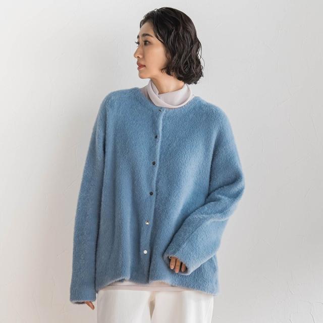 ラエフ（la．f．．．）/フェザーヤーンニットカーディガン