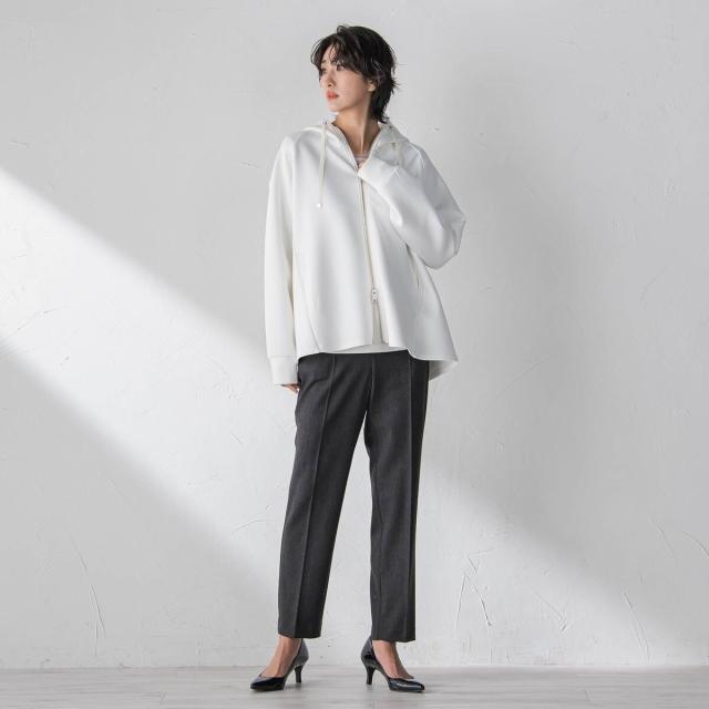 ラエフ la f 両面起毛2WAYストレッチテーパードパンツ ファッション・アクセサリー 衣料品