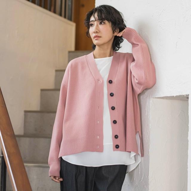 ラエフ（la．f．．．）/【WEB限定カラーあり】スポンディッシュニットカーディガン